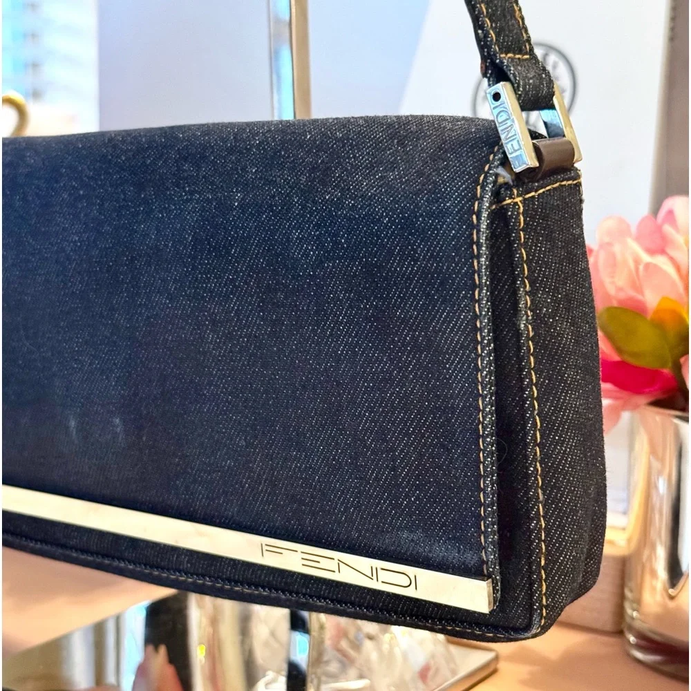 Fendi Denim Baguette - Picture 2 of 14